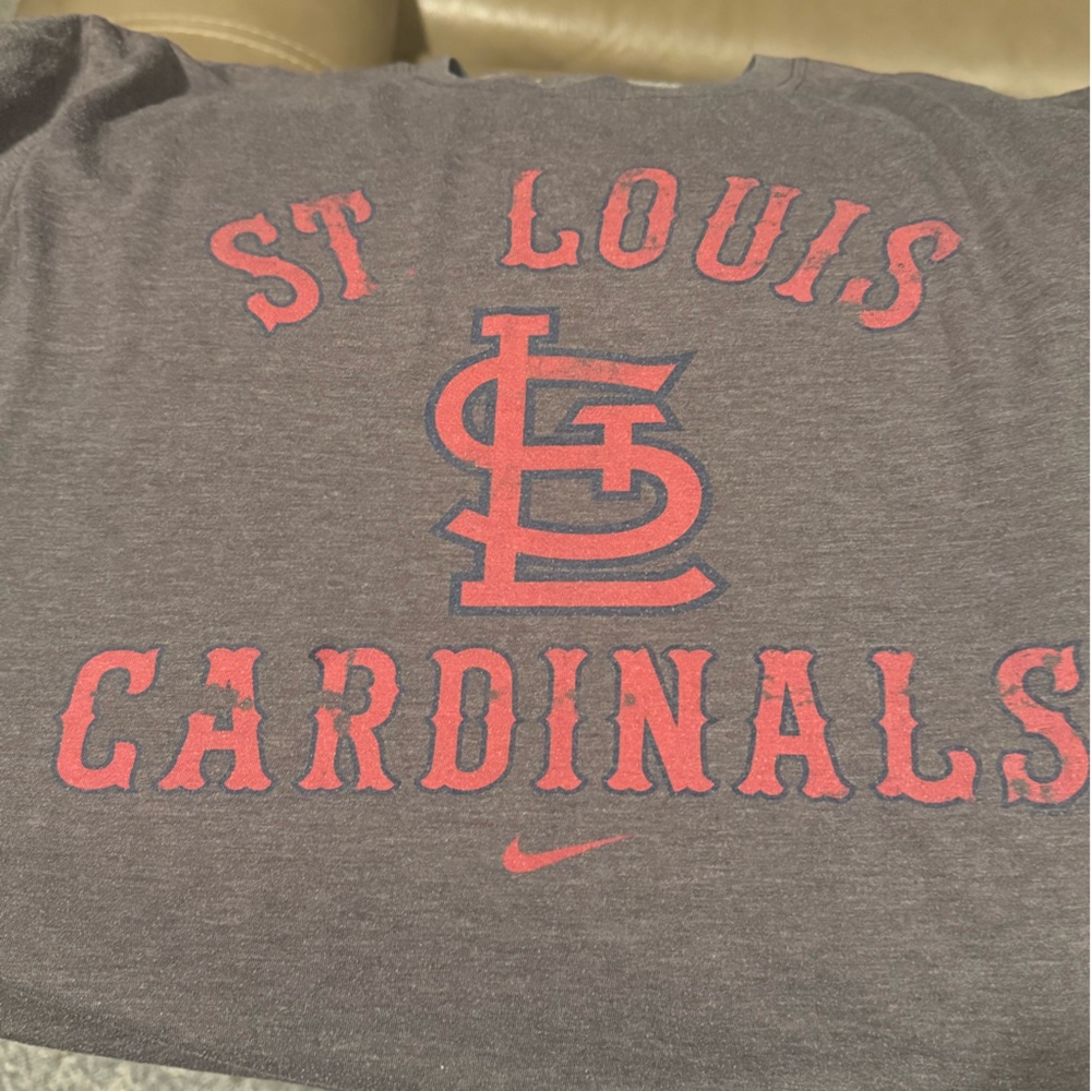 Nike Gray St. Louis Cardinals T-Shirt size XL